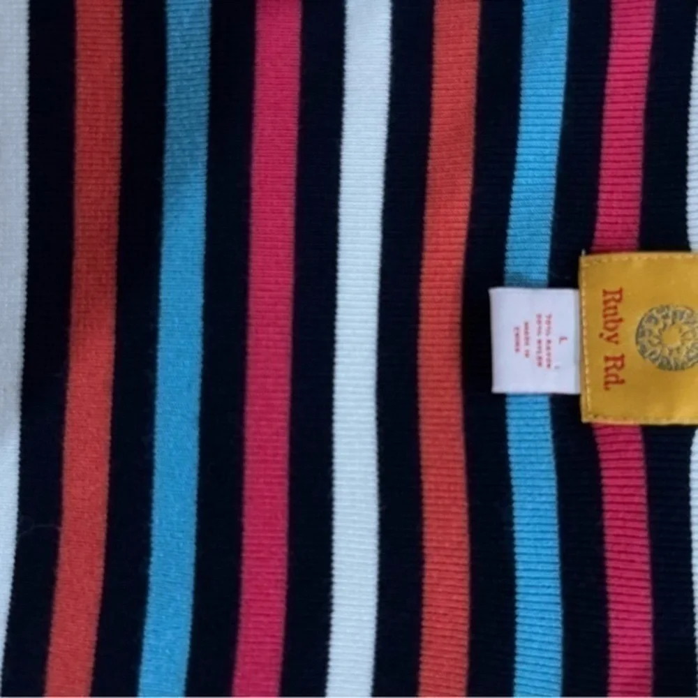 Ruby Rd Stripped Cardigan Sweater - Picture 8 of 9